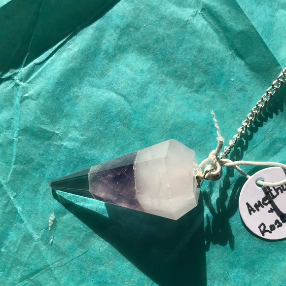 Zen Spiritz Other - Amethyst and Rose Quartz Pendulum